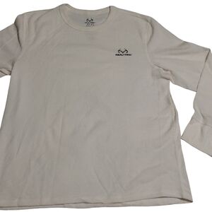 Realtree Men's Off-White Long Sleeve Tee